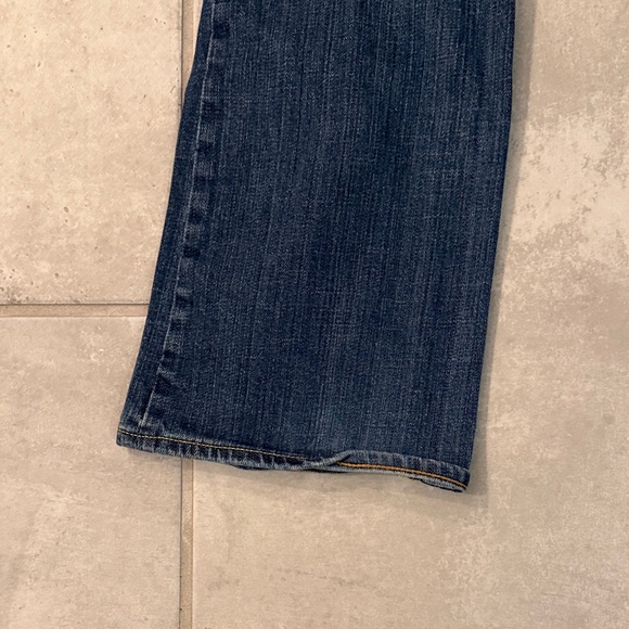 Express Dark Blue Flare Jeans - Picture 7 of 8